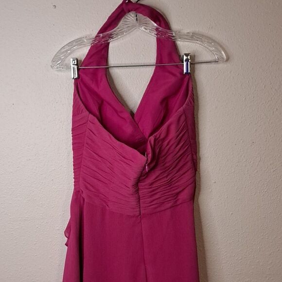 David's Bridal halter top pink dress size 4 - Picture 3 of 5